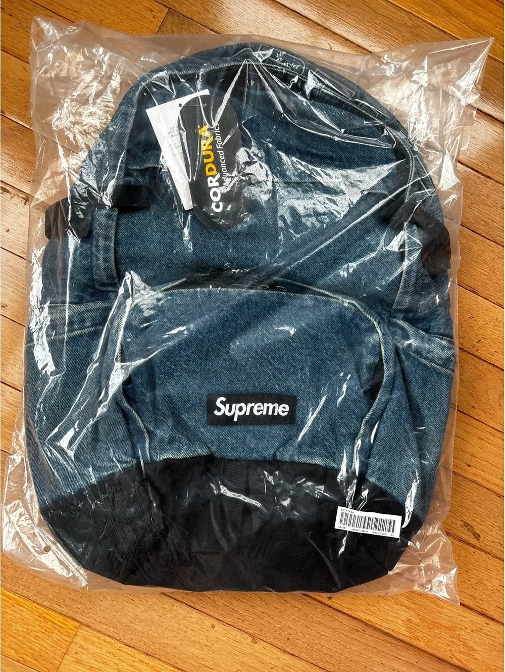 Supreme Denim Backpack Cordura Fabric - FW25 Washed Indigo